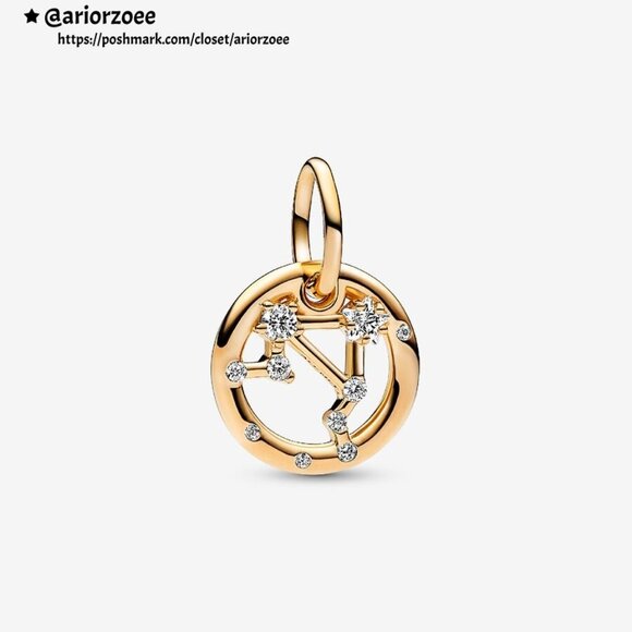 Pandora Libra Zodiac Dangle Charm - Picture 1 of 2